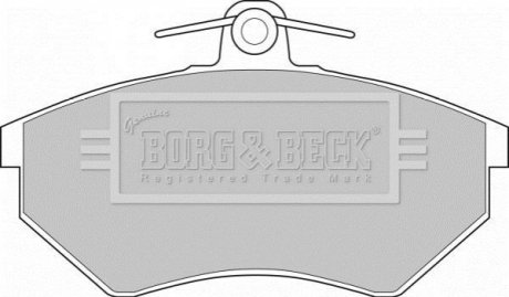 - Гальмівні колодки до дисків BORG & BECK BBP1427