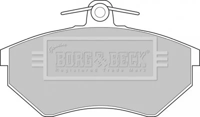 - Гальмівні колодки до дисків BORG & BECK BBP1427