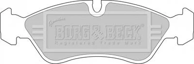Гальмівні колодки, дискове гальмо (набір) BORG & BECK BBP1423 (фото 1)