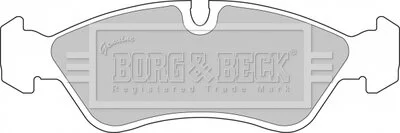 Гальмівні колодки, дискове гальмо (набір) BORG & BECK BBP1423