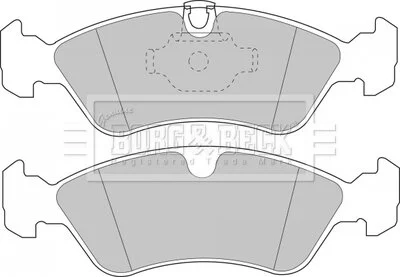 Гальмівні колодки, дискове гальмо (набір) BORG & BECK BBP1474