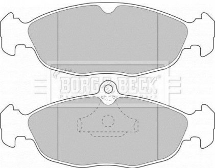 Гальмівні колодки, дискове гальмо (набір) BORG & BECK BBP1424