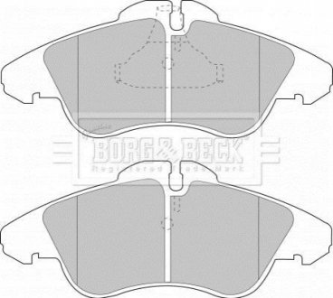 - Гальмівні колодки до дисків BORG & BECK BBP1588