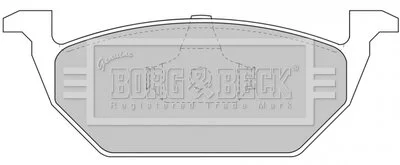 Гальмівні колодки, дискове гальмо (набір) BORG & BECK BBP1618
