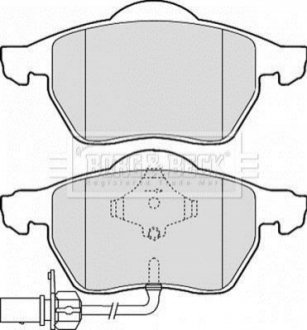 Гальмівні колодки, дискове гальмо (набір) BORG & BECK BBP1766