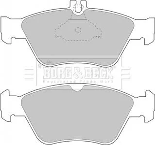 Гальмівні колодки, дискове гальмо (набір) BORG & BECK BBP1454 (фото 1)