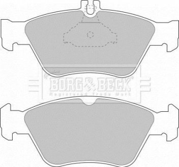 Гальмівні колодки, дискове гальмо (набір) BORG & BECK BBP1454