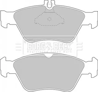 Гальмівні колодки, дискове гальмо (набір) BORG & BECK BBP1454