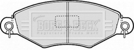 - Гальмівні колодки до дисків BORG & BECK BBP1623