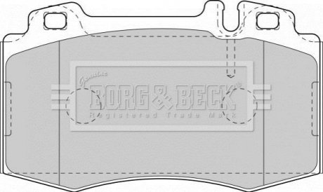 - Гальмівні колодки до дисків BORG & BECK BBP1756