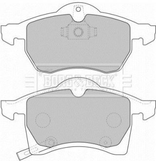Гальмівні колодки, дискове гальмо (набір) BORG & BECK BBP1612