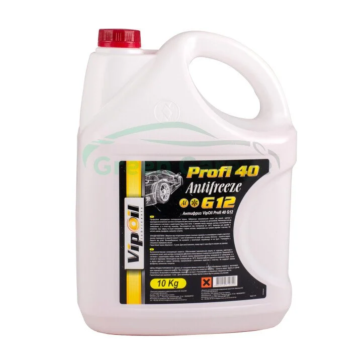 Антифриз VipOil G12 Profi 40 (червоний), 10кг х2 VIPOIL 701404 (фото 1)