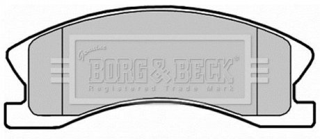 Гальмівні колодки до дисків BORG & BECK BBP2148