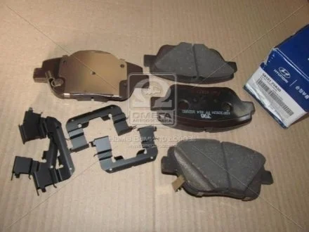 Колодки тормозные дисковые передние (пр-во Mobis) Hyundai/Kia/Mobis 581013VA50