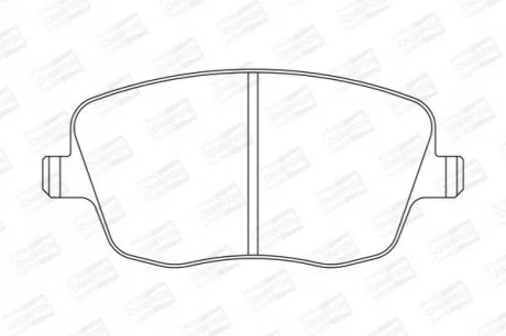 Гальмівні колодки пер. VW Polo 02-/Skoda Fabia 99-14 (TRW) CHAMPION 573101CH