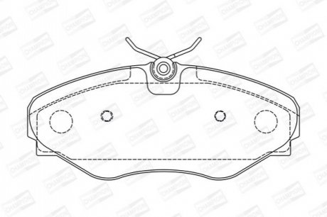Гальмівні колодки до дисків CHAMPION 573099CH