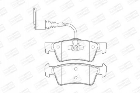 Гальмівні колодки до дисків CHAMPION 573303CH