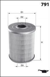 Фільтр оливи (аналог 92121E/E39H D119) MECAFILTER EHY8201