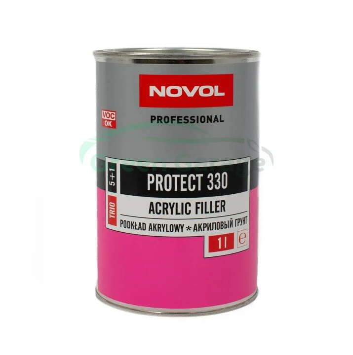 PROTECT 330 акриловий грунт 5+1 чорний 1,00л x6 Novol 37341 (фото 1)