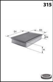 Фільтр повітря (аналогWA6537/LX469/1) MECAFILTER ELP3823