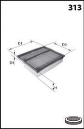 Фільтр повітря (аналогWA6663/LX439/1) MECAFILTER ELP3751