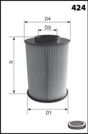 Фільтр повітря (аналогWA9567/LX1780/3) MECAFILTER EL9250