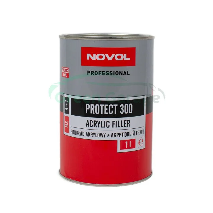 Грунт акриловий чорний Protect 300 (4+1 MS) 1L Novol 37041 (фото 1)
