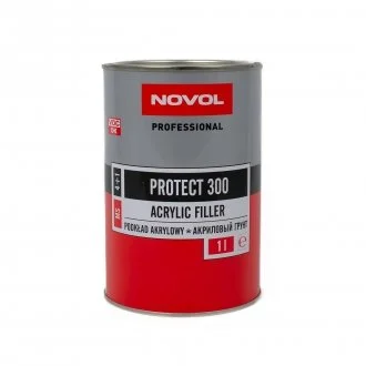 PROTECT 300 акриловий грунт 4+1 сірий 1,00л x6 Novol 37011