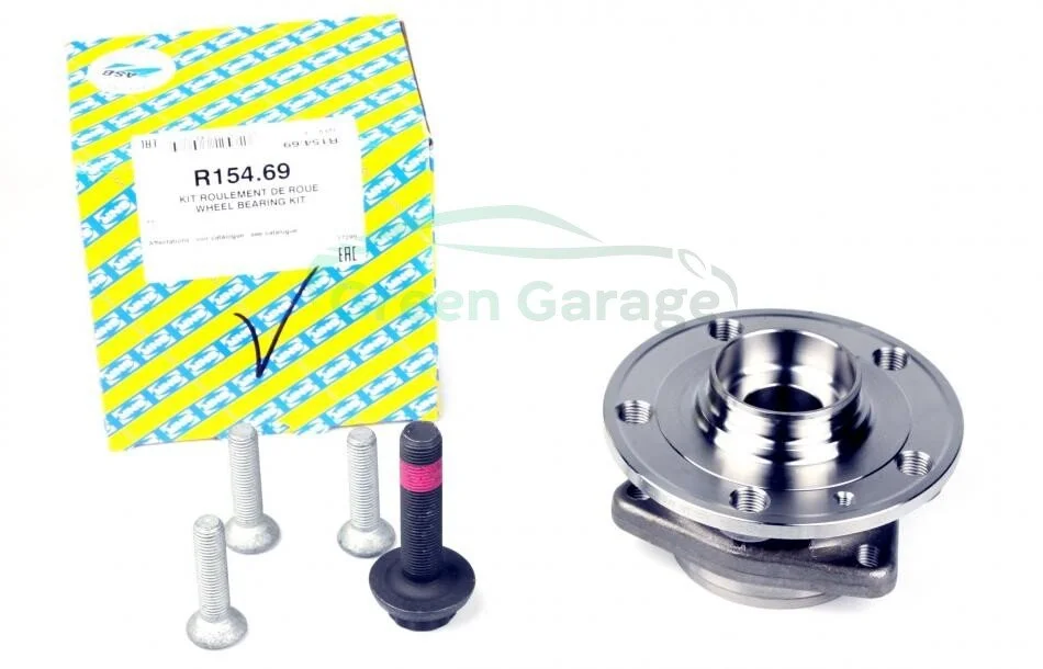 Ступица с подшипником AUDI A3, SEAT LEON, VW PASSAT 12- перед. мост (Пр-во SNR) NTN SNR R154.69 (фото 1)