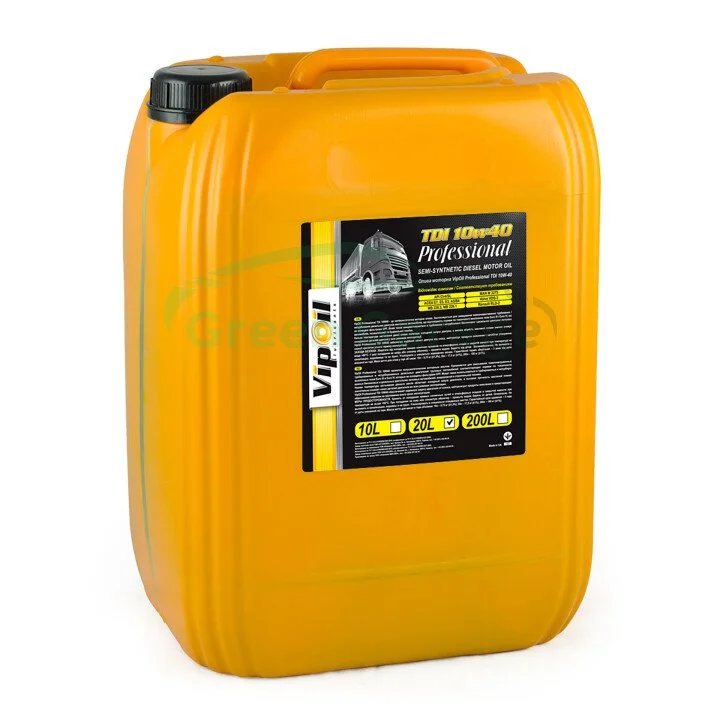 VipOil Professional TDI 15W-40 API CI-4/SL 20L VIPOIL 0258220 (фото 1)