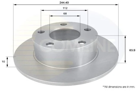 Comline - Диск гальмівний з покриттям COMLINE ADC1427