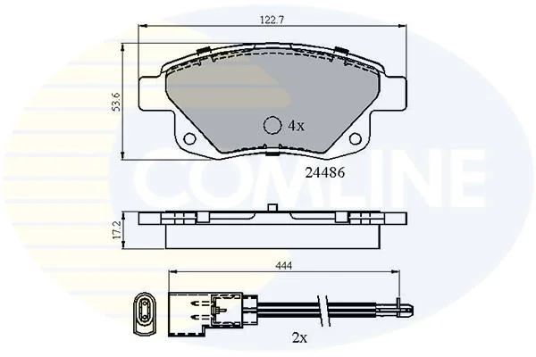 Comline - Гальмівні колодки до дисків COMLINE CBP21554 (фото 1)