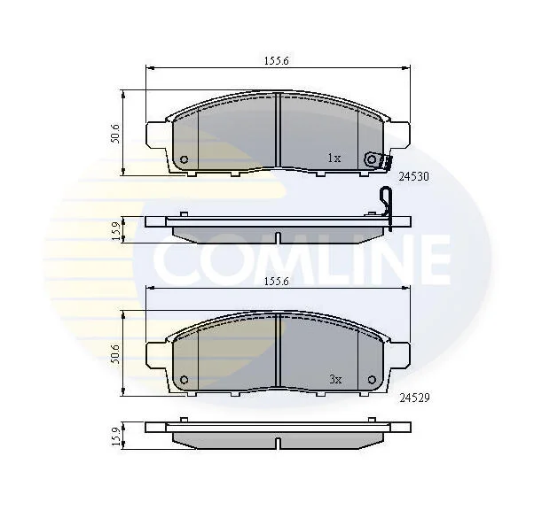 Comline - Гальмівні колодки до дисків COMLINE CBP31584 (фото 1)