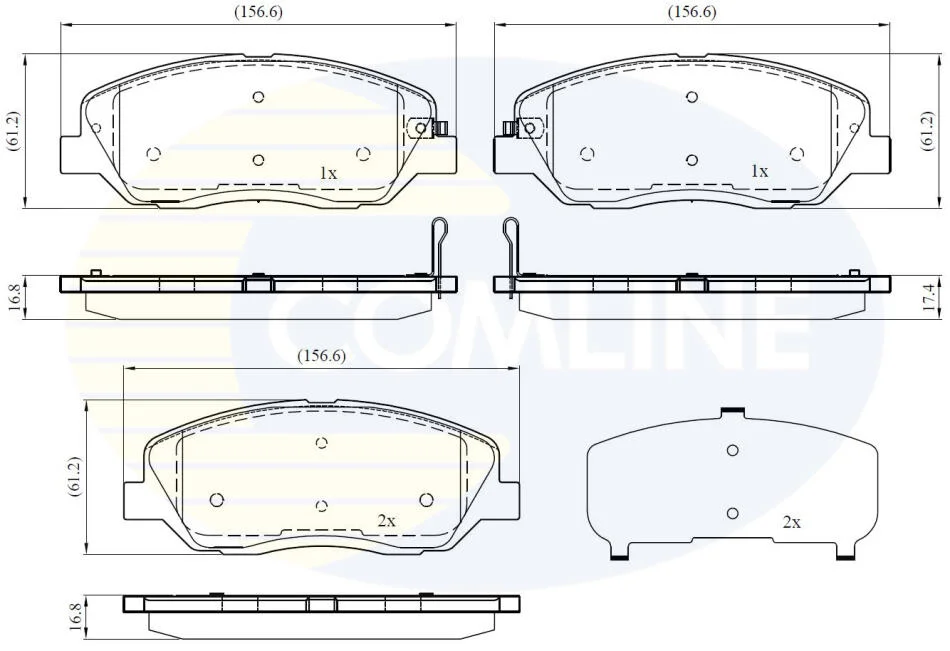 Comline - Гальмівні колодки до дисків COMLINE CBP31676 (фото 1)