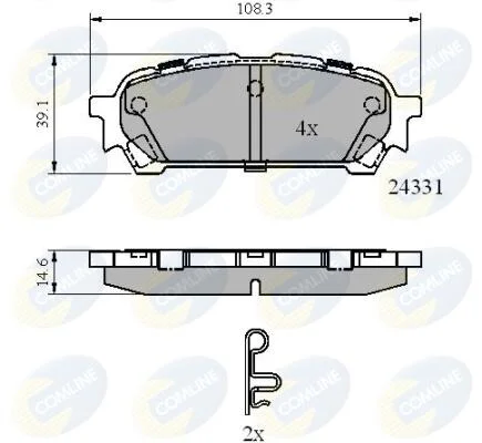 Comline - Гальмівні колодки до дисків COMLINE CBP31775 (фото 1)