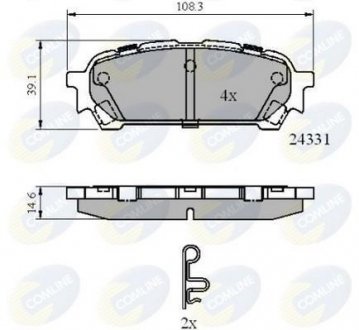 - Гальмівні колодки до дисків COMLINE CBP31775