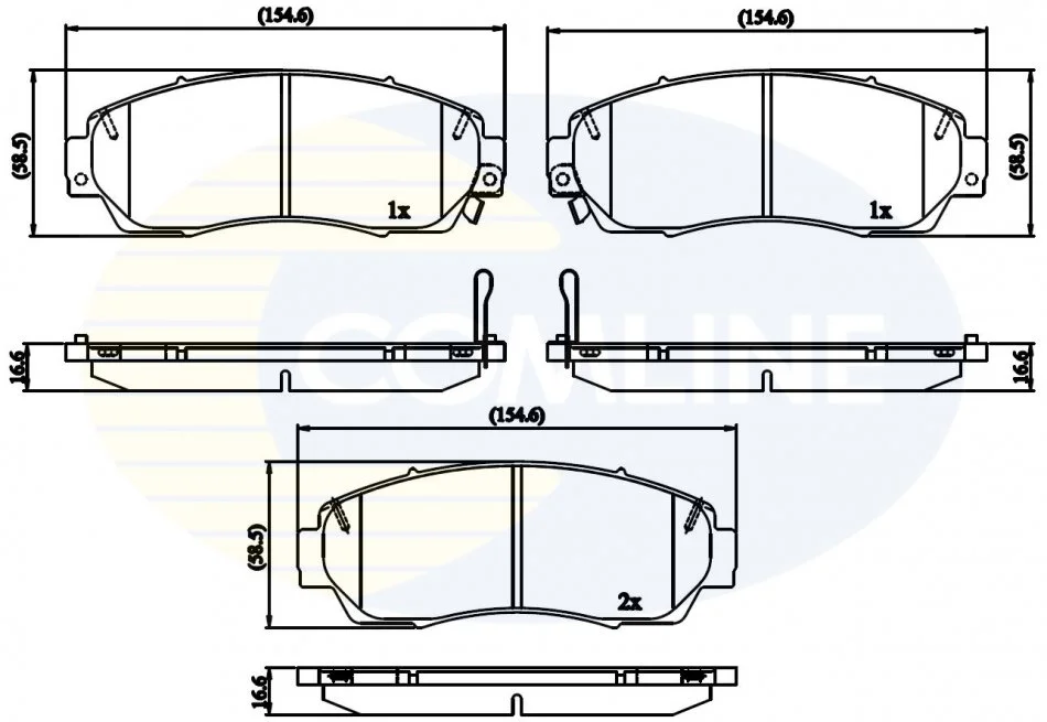 Comline - Гальмівні колодки до дисків COMLINE CBP32273 (фото 1)