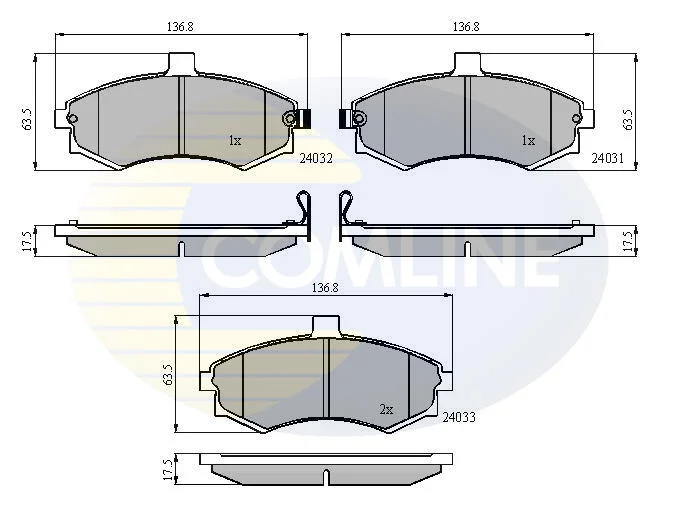 Comline - Гальмівні колодки до дисків COMLINE CBP31176 (фото 1)