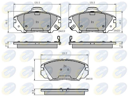 Comline - Гальмівні колодки до дисків COMLINE CBP31788 (фото 1)