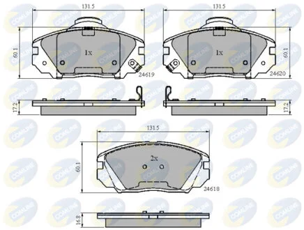 Comline - Гальмівні колодки до дисків COMLINE CBP31788