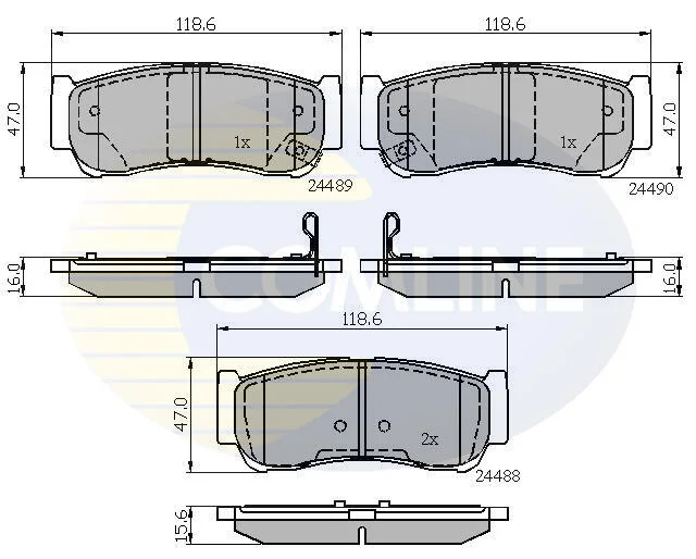 Comline - Гальмівні колодки до дисків COMLINE CBP31714 (фото 1)
