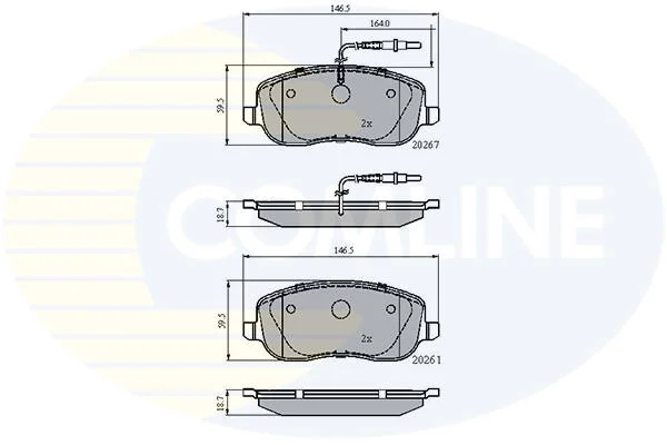 Comline - Гальмівні колодки до дисків COMLINE CBP11158 (фото 1)