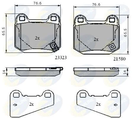 Comline - Гальмівні колодки до дисків COMLINE CBP31755 (фото 1)