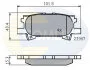 Гальмівні колодки, дискове гальмо (набір) COMLINE CBP01279 (фото 1)