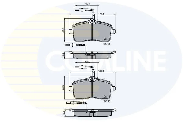 Comline - Гальмівні колодки до дисків COMLINE CBP11250 (фото 1)