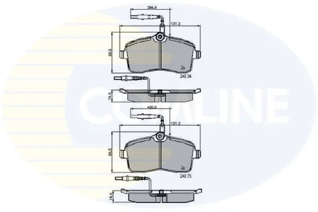 Comline - Гальмівні колодки до дисків COMLINE CBP11250