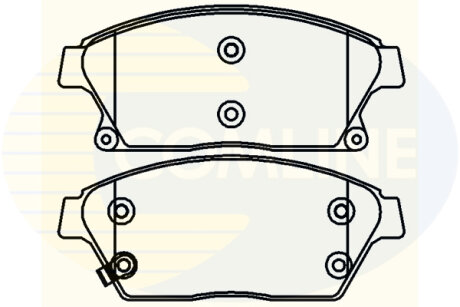 Гальмівні колодки, дискове гальмо (набір) COMLINE CBP32037
