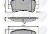 Гальмівні колодки (набір) COMLINE CBP12105 (фото 1)