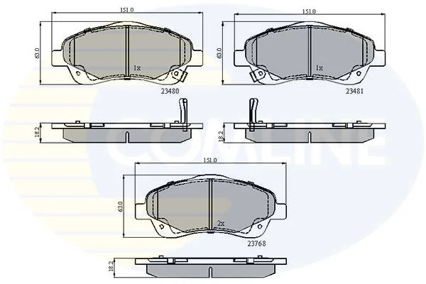 Comline - Гальмівні колодки до дисків COMLINE CBP31140 (фото 1)