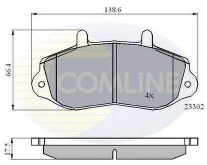 - Гальмівні колодки до дисків COMLINE CBP01021